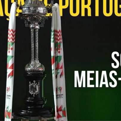 Acompanhe em direto o sorteio das meias-finais da Taça de Portugal
