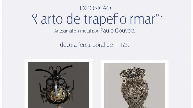 Biblioteca Municipal de Anadia inaugura exposição “A arte de transformar artesanato em metal”