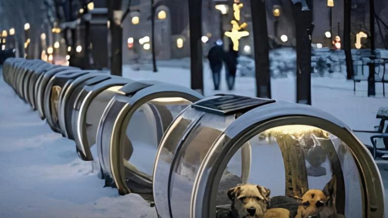 Budapeste acende o calor da esperança para cães abandonados no inverno