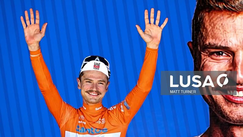 Ciclista Jay Vine sofreu fratura no pulso após chocar com um canguru