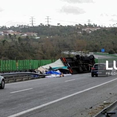 A1 cortada entre Torres Novas e Pombal em vários pontos