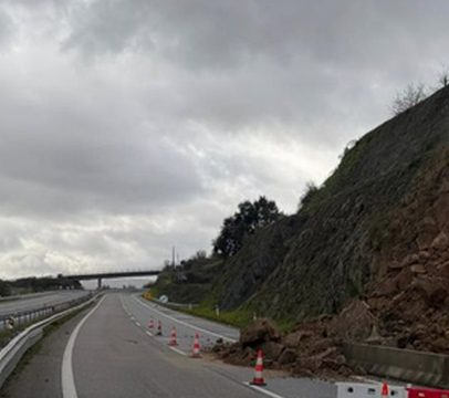 Risco de derrocada leva ao corte total da A24 em Lamego