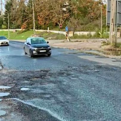 Estrada que antecipa cheias antes da chuva surpreende na Margem Sul