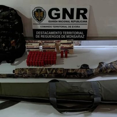 Alandroal: detido por caça sem habilitação e posse de arma
