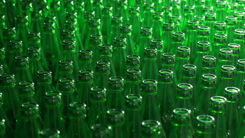 Garrafas de vidro