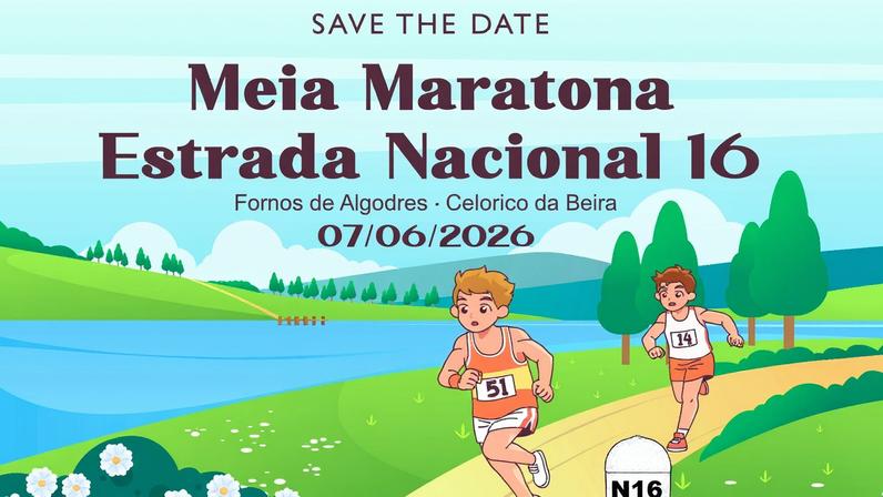 Meia Maratona Estrada Nacional 16 realiza-se com participação de atletas