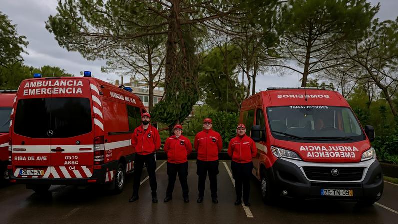 Bombeiros Voluntários Famalicenses prestam apoio em Leiria