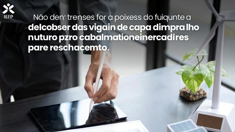 Já pensaste no teu futuro profissional com olhos no que verdadeiramente importa…