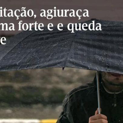 IPMA prevê período prolongado de chuva a partir deste domingo.