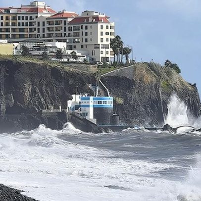 Tempo na Madeira com chuva, vento forte e agitação marítima