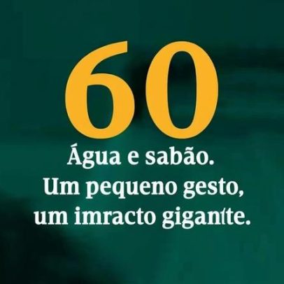 Lavar as mãos protege a sua saúde e a dos outros