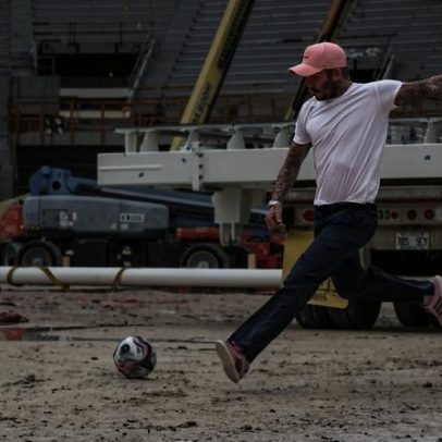 Beckham faz o primeiro remate no estádio do Inter Miami