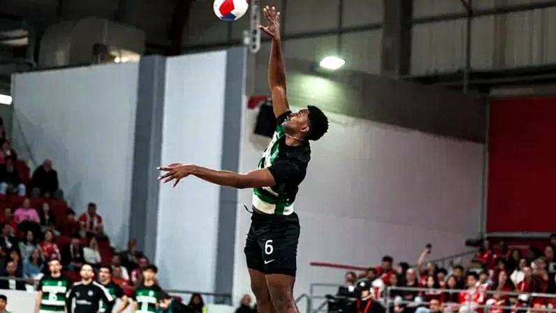 O jogador de voleibol do Sporting, Kelton Tavares (Foto Sporting)