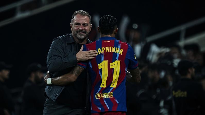 Raphinha foi a grande figura da Supertaça espanhola