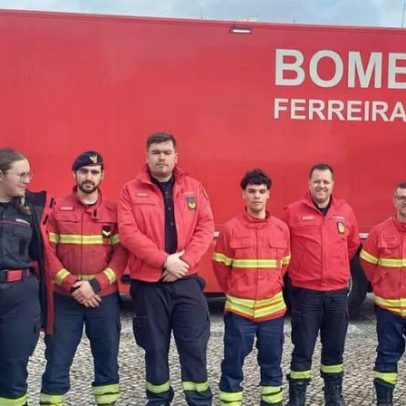 Bombeiros de Santo Tirso apoiam população de Ferreira do Zêzere