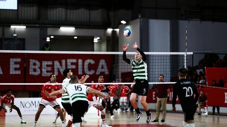 Jogo de voleibol entre o Sporting e o Benfica 2025-26. Foto SL Benfica
