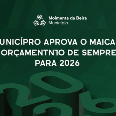 Moimenta da Beira aprova o maior orçamento de sempre para 2026