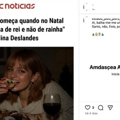 Fact-check: Carolina Deslandes sobre machismo e o bolo de Natal rei/rainha