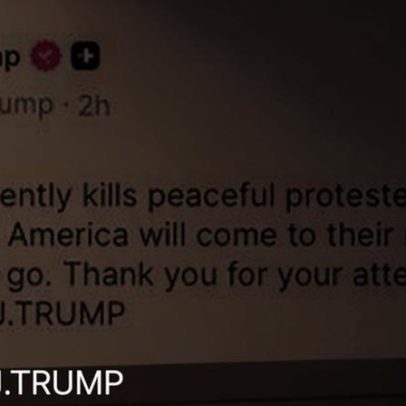 Trump diz que vai apoiar manifestantes se Irão disparar
