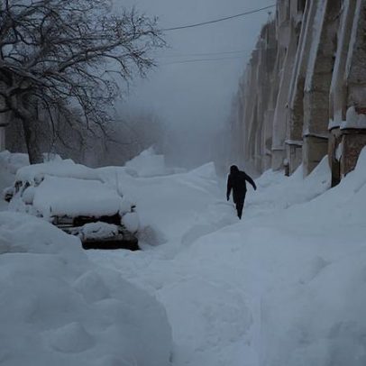 Tempestade de neve paralisa a península de Kamchatka