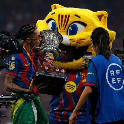 Barcelona teve mais posse de bola na Supertaça do que na goleada a Mourinho