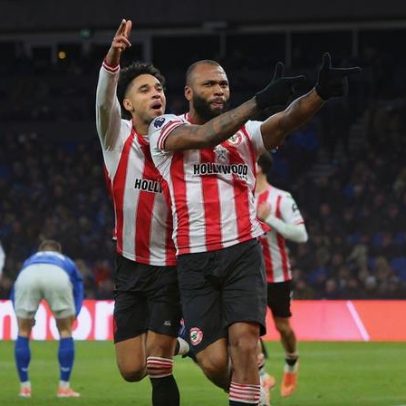 Igor Thiago faz hat-trick e fica em segundo nos goleadores da Premier League