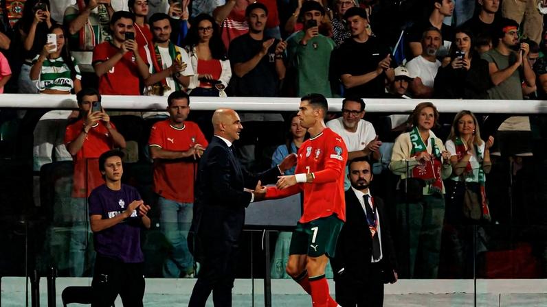 Roberto Martínez e Cristiano Ronaldo - Foto: IMAGO