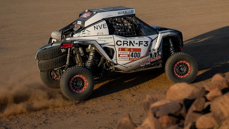 Alexandre Pinto (Polaris) foi segundo após a primeira etapa do Dakar 2026. DR