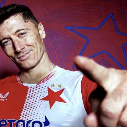 Polémica em Praga: Slavia provoca Lewandowski e o episódio termina mal