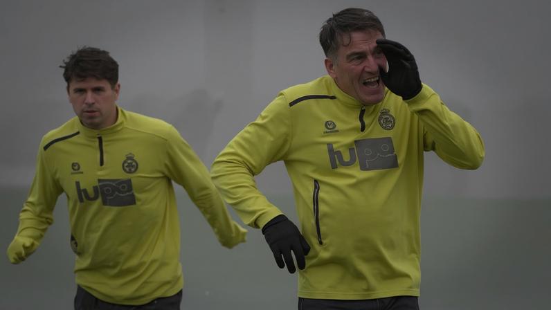 Treino do Racing Santander foi interrompido pela chuva