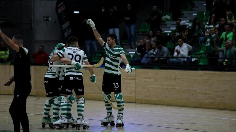 Sporting vence e mantém terceiro lugar do campeonato de hóquei em patins (foto FPP)