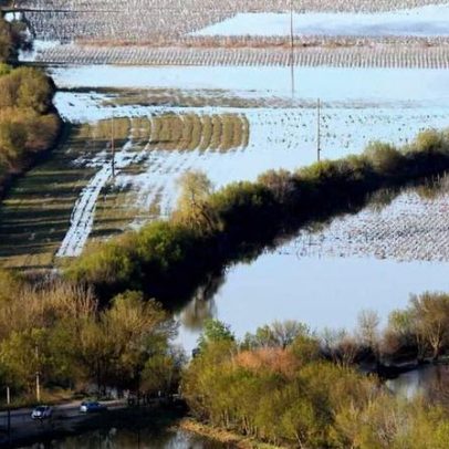 Estradas na região continuam interditadas por cheias do Tejo