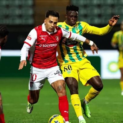 Braga vence Tondela num final de jogo frenético