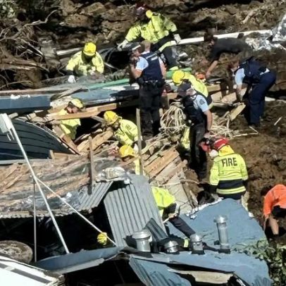 Deslizamento em parque de campismo na NZ deixa vários desaparecidos
