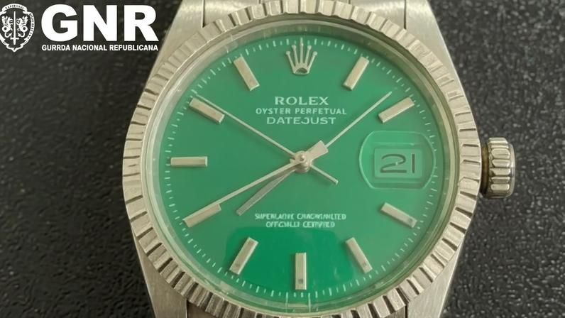 GNR recuperou Rolex furtado e identificou três pessoas