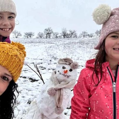 Norte fica branco com nevadas; Interior é incentivado a aproveitá-las