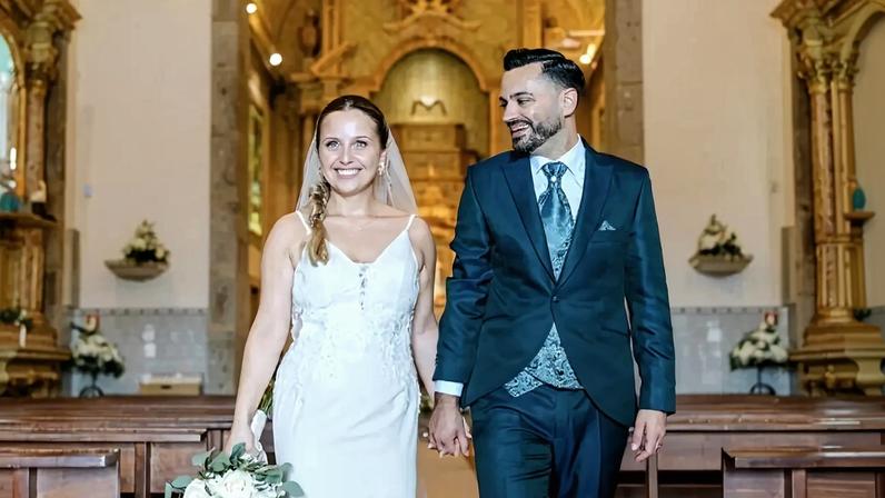 Sylvie e João casaram na Igreja de Santa Maria de Ferreiros, em Amares
