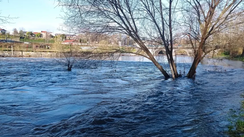 Nas Taipas, o rio Ave já galgou as margens