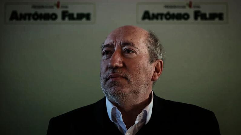 O candidato presidencial António Filipe