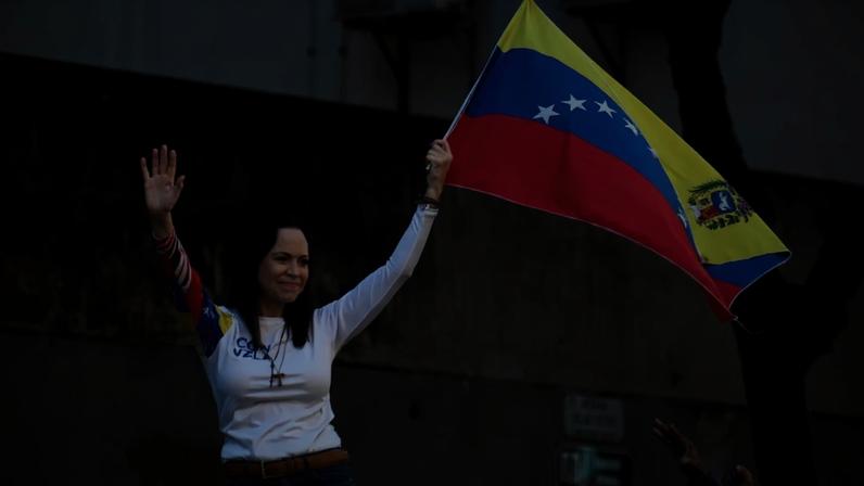 A opositora venezuelana María Corina Machado