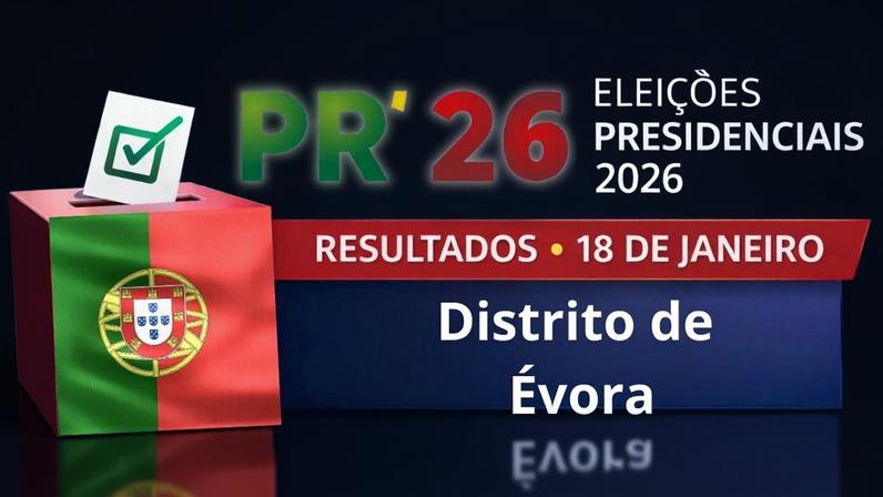 Presidenciais 2026: Resultados – Distrito de Évora