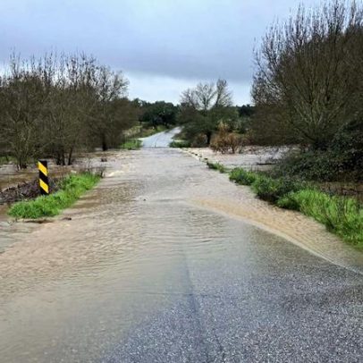 Mau tempo corta duas estradas nacionais no distrito de Portalegre