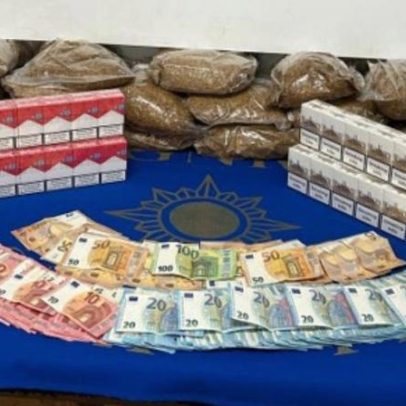 GNR apreende 55 kg de tabaco ilegal e 12.500 euros em Évora
