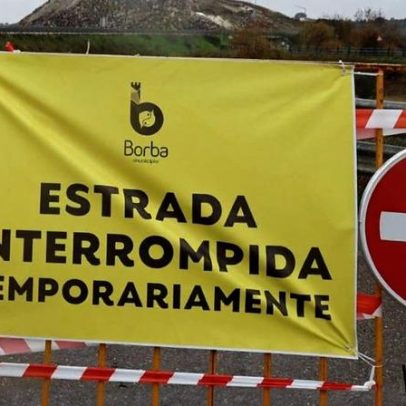 Borba fecha o acesso à EN255 por novas crateras