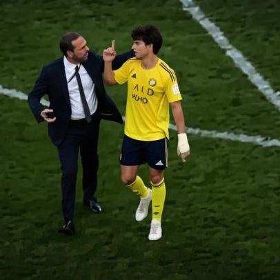 Rui Pedro Braz e João Félix em confronto após o Al Ahli-Al Nassr