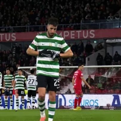 Campo ficou inclinado na segunda parte do Gil Vicente-Sporting