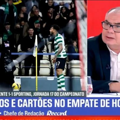 Varela isola-se após decisão arbitral, sem enfrentar o guarda-redes do Sporting