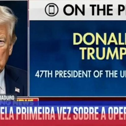 Trump diz que casal Maduro esteve a bordo de navio de guerra e viu a captura