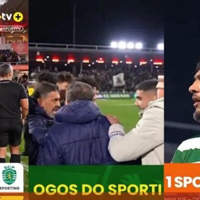 Pós-jogo Gil Vicente-Sporting: agarrões e pontapé de Suárez geram reação