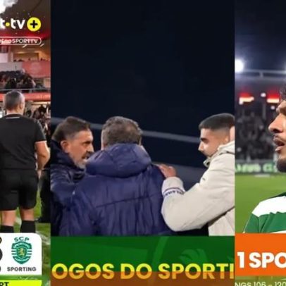 Pós-jogo Gil Vicente-Sporting: agarrões e pontapé de Suárez